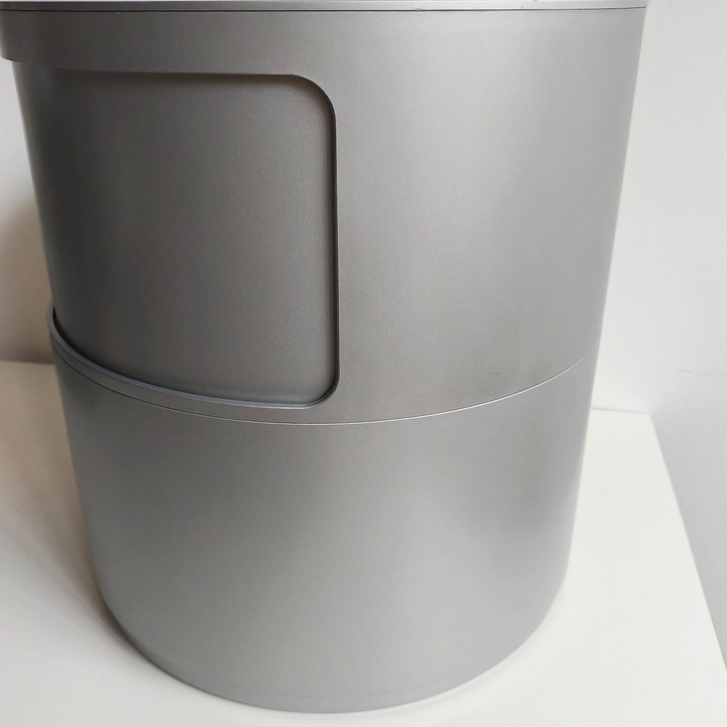 Modular components Kartell silver, A. Castelli