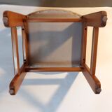 Pair of modernist chairs in solid elm 1970