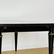 Table de salle à manger art déco française en macassar 1940