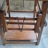 Vintage wooden baby high chair