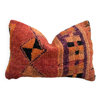 Vintage Berber wool cushion cover, decorative cushion