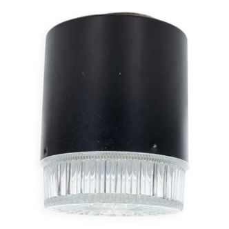 Vintage glass ceiling lamp from the 1960s.