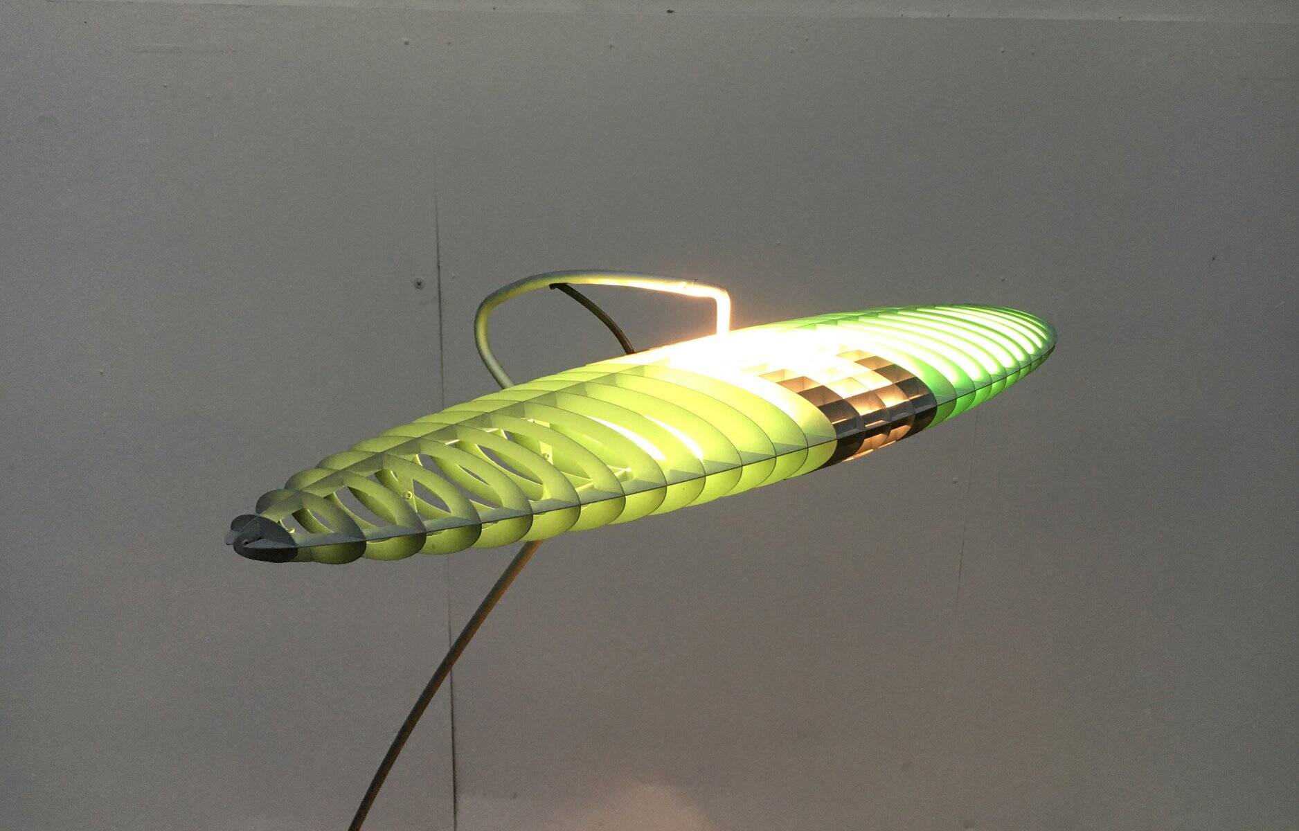 Titania Terra floor lamp, postmodern Italian design by Alberto Meda and Paolo Rizzatto for Luceplan.