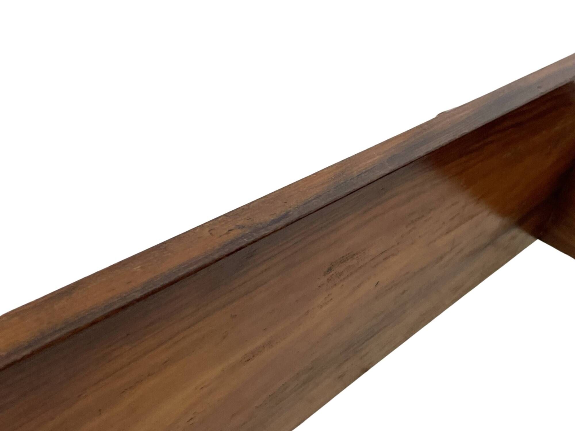 Vintage wooden wall shelve rack bookshelf in wood minimalist