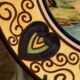large wall dish in earthenware by Desvres Breiz Gabriel Fourmaintraux art deco