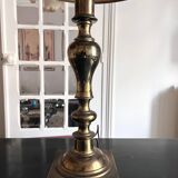 pair of american brass lamps
