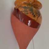 Glazed terracotta pot