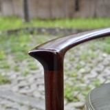 Ib Kofod Larsen for Fröscher Sitform olive leather Lounge Chair