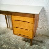 Scandinavian desk in vintage oak