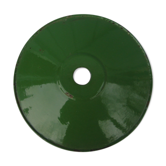 Enamelled tin lampshade, early 20th century