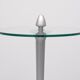 Post Modern Round Glass side table 1980s