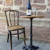 metal pedestal table, Art Deco garden bistro, Paris, 80s