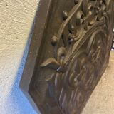 Plaque de cheminée fleurs de lys