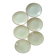 Set of 6 flat yellow plates porcelain from Salins model Tivoli