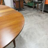1968 transformable teak table in impeccable condition