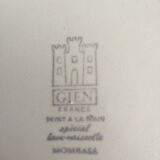 Set of 8 hollow plates of GIEN