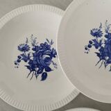 Old Earthenware Dinner Plates Sarreguemines Riva Bella Vintage