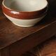 Digoin two-tone glazed vintage stoneware salad bowl