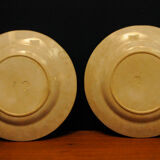 Plates Gustafsberg Porslin AB. Carrara series 1880