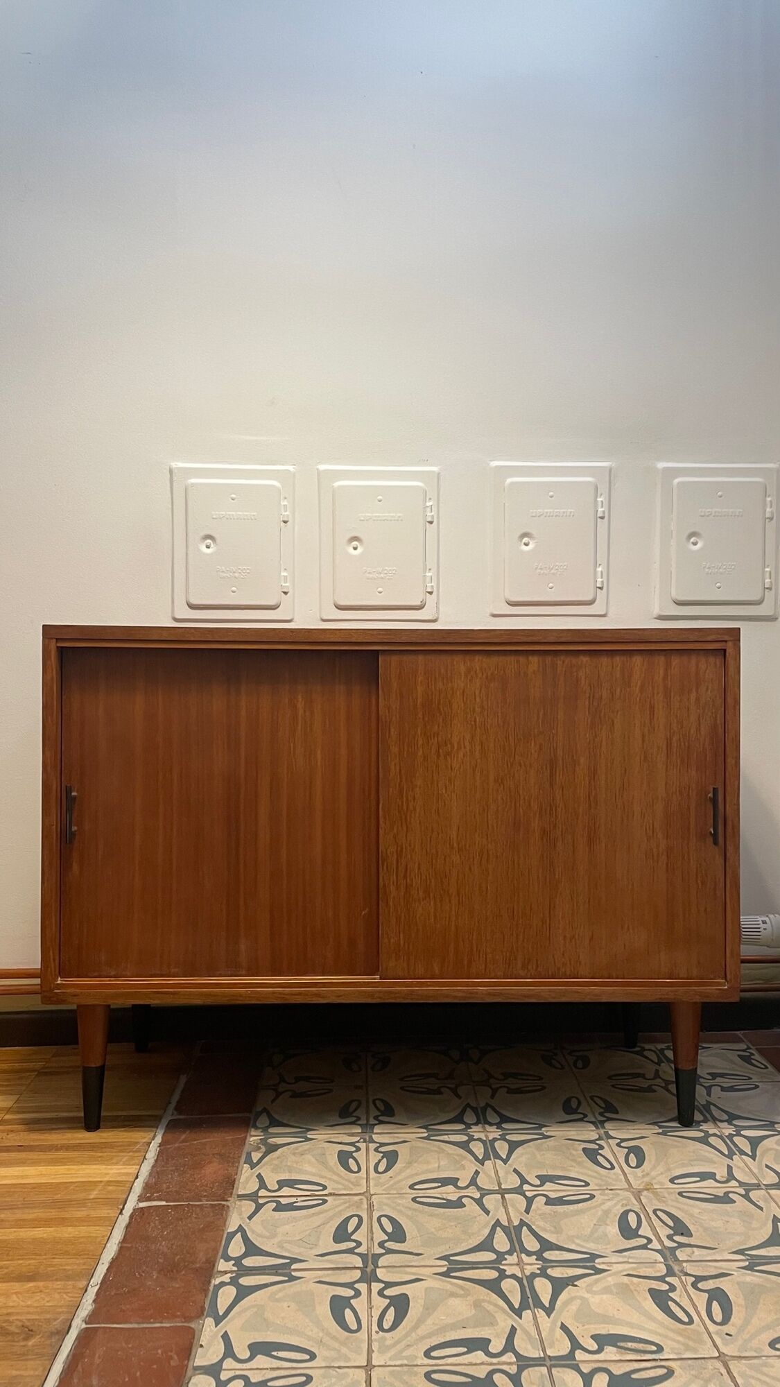 Enfilade deux portes coulissantes années 60