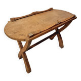 Small oak side table – French rustic style – 1920s