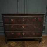 Chinese lacquer chest of drawers decorated with dragon late 19th century