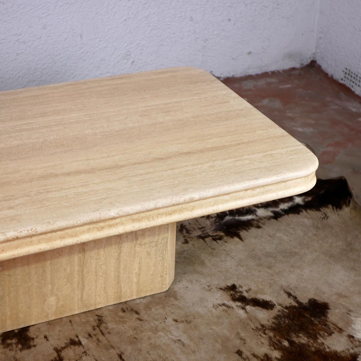 Travertine coffee table from the 70s