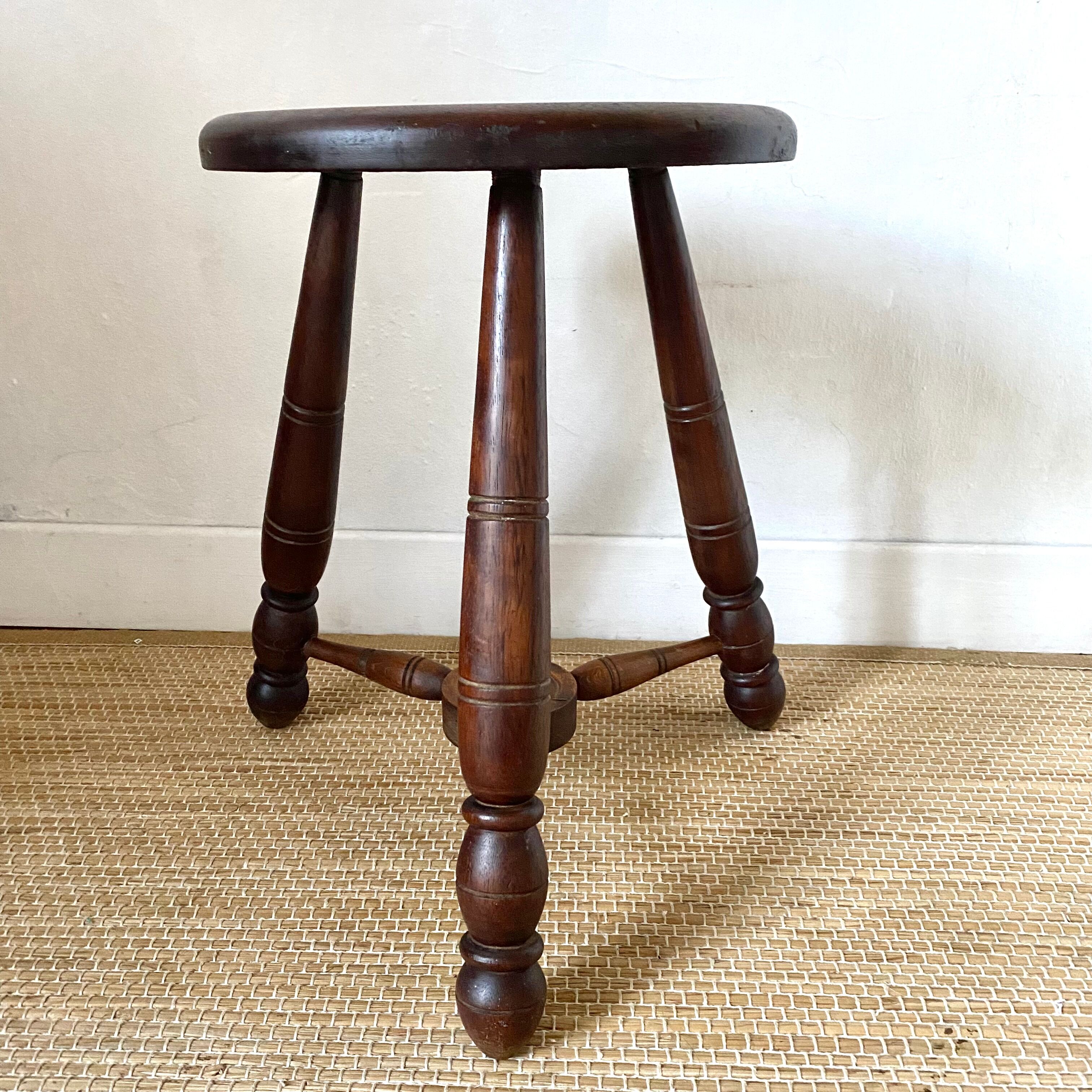 Vintage tripod stool