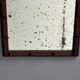 Antique tramp art folk art distressed mirror, Belgium ca 1900s
