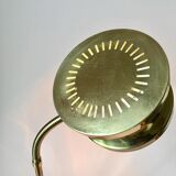 Midcentury Swedish Large Brass Table Lamp by Tyringe Konsthantverk