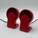 Pair of Table Lamps 'Panda' by Ambrogio Pozzi for Harveiluce, 70s
