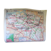 Carte scolaire vintage