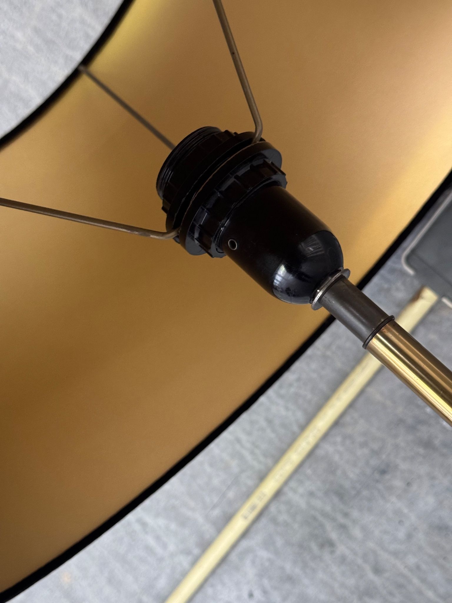 Vintage Boroque Style Brass Floor Lamp