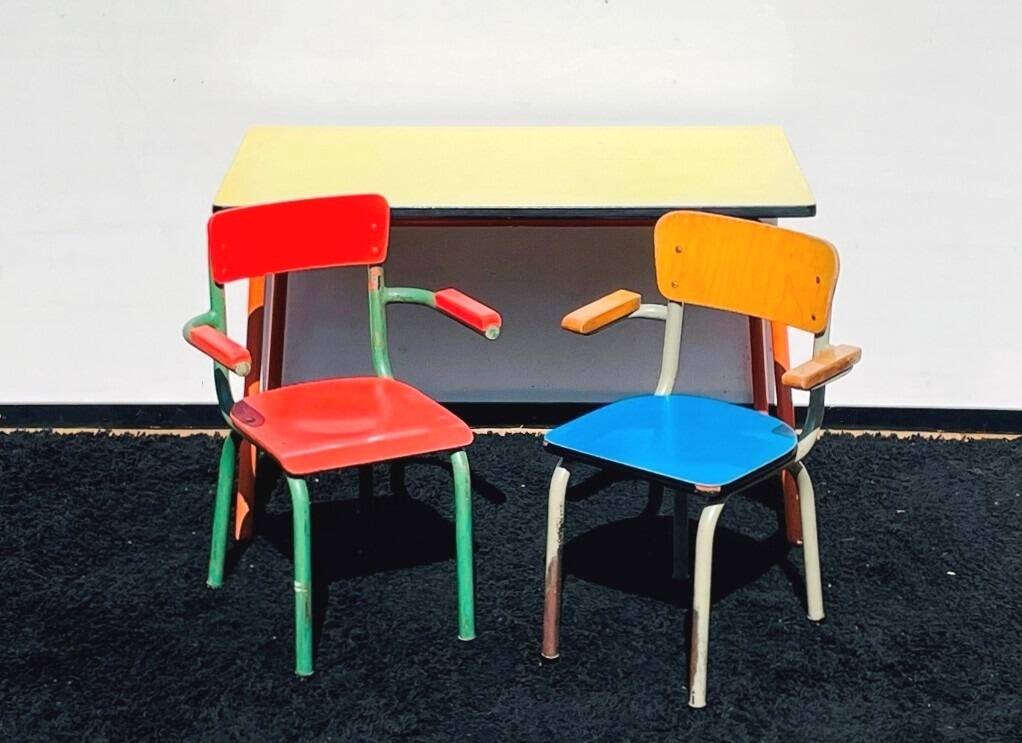 Tubax school chair. vintage 60s / 70s