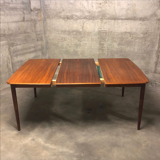 Extendable Palisander Dining Table by Henry Rosengren Hansen for Brande, 1960s