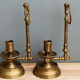 Pair of brass candlesticks