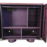 Burl bar cabinet by Giovanni Offredi for Saporiti, 1970s