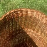 Vintage wicker laundry basket