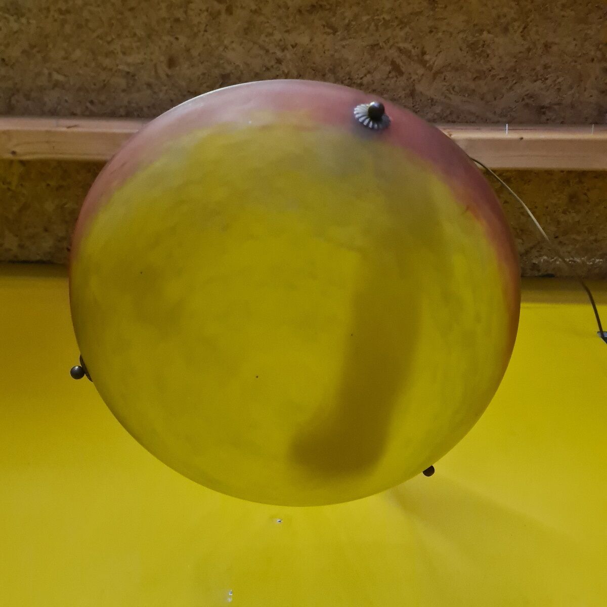 French pate verre hanging light from the 1910s 1920s