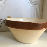 4l sandstone bowl and Gien bowls