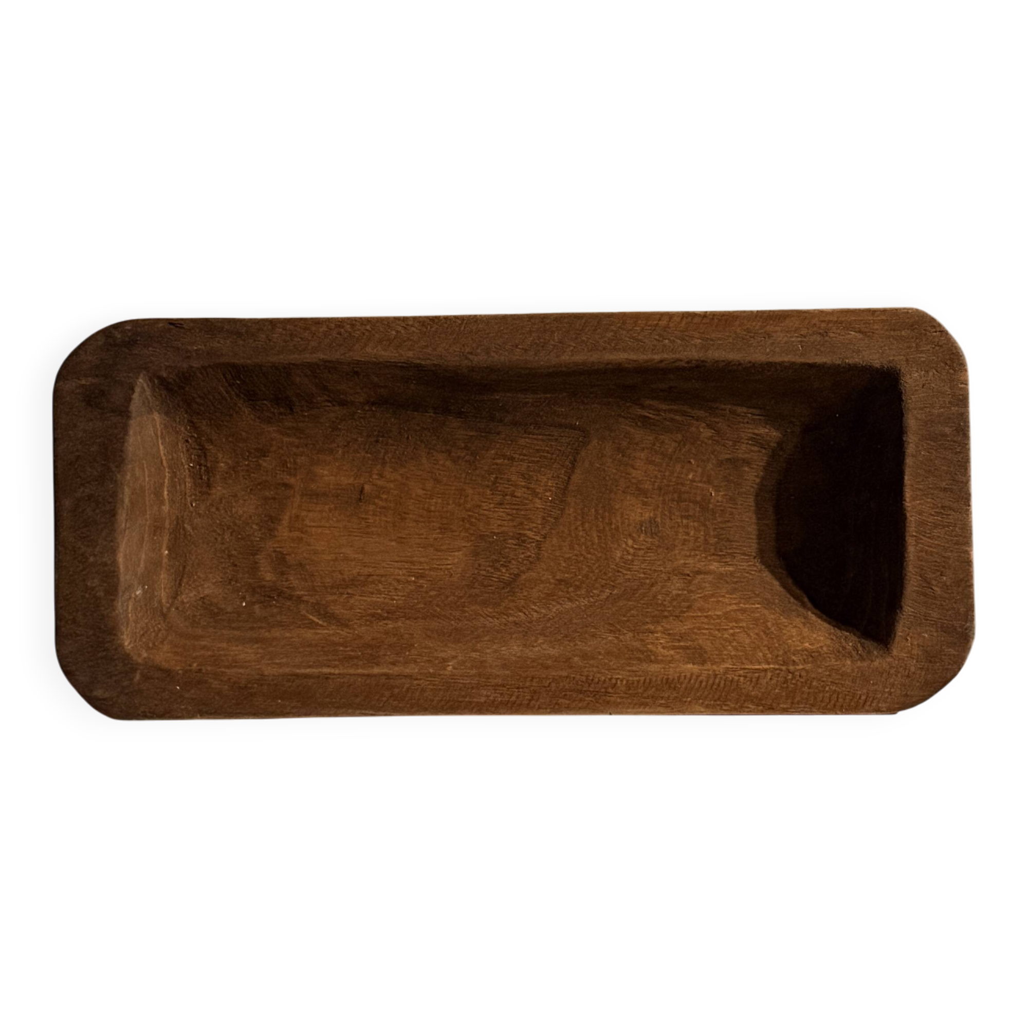 Sculpted teak bowl, France, circa 1960