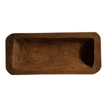 Sculpted teak bowl, France, circa 1960