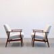 Mid-Century Ivory Boucle Armchairs by Henryk Lis, 1967