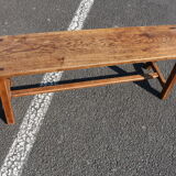 Dark wood bench