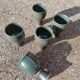 Original signed stoneware tumbler cups.