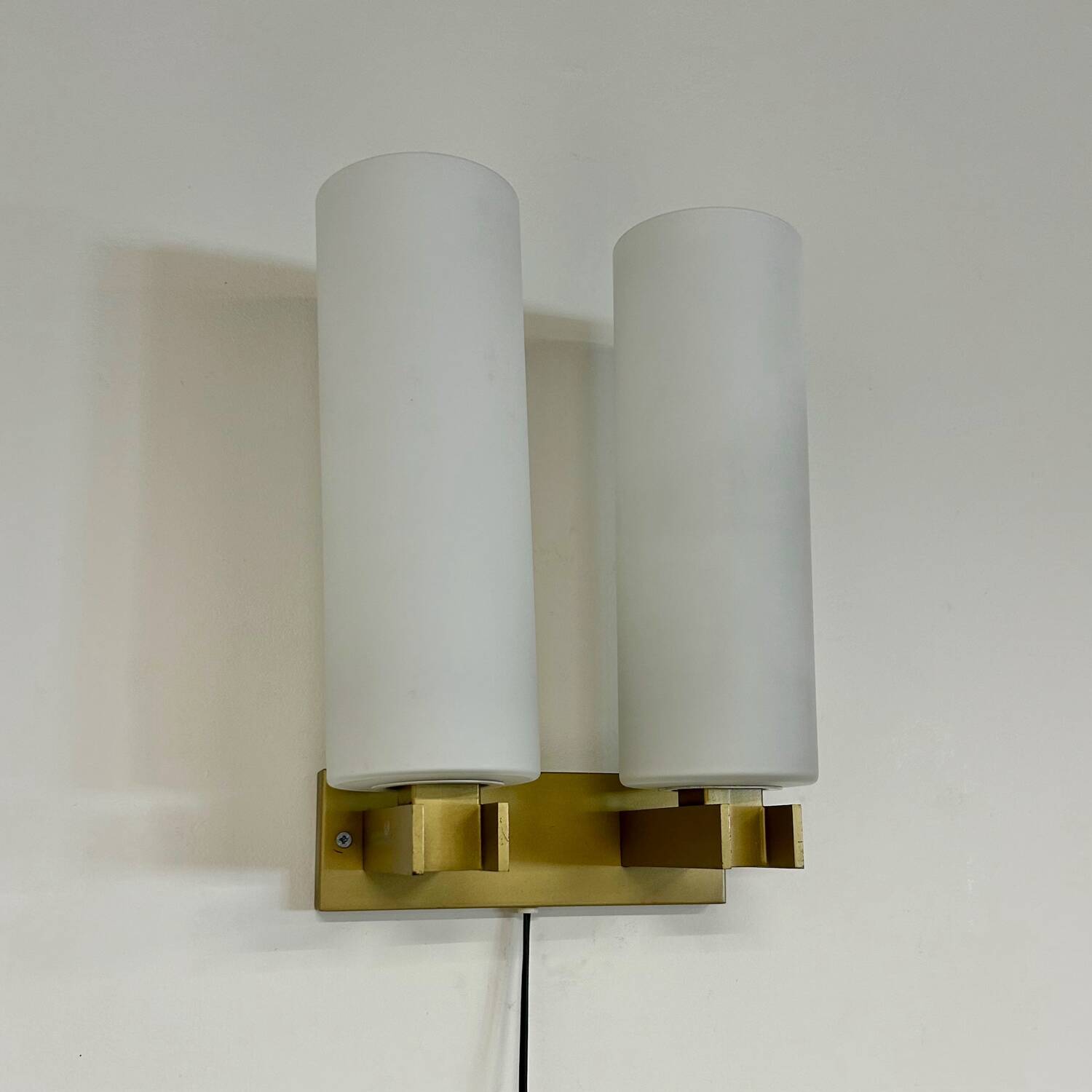 Opal glass Wall Lamp model C-1515/2 by Raak, 1960s | Mid-century Design