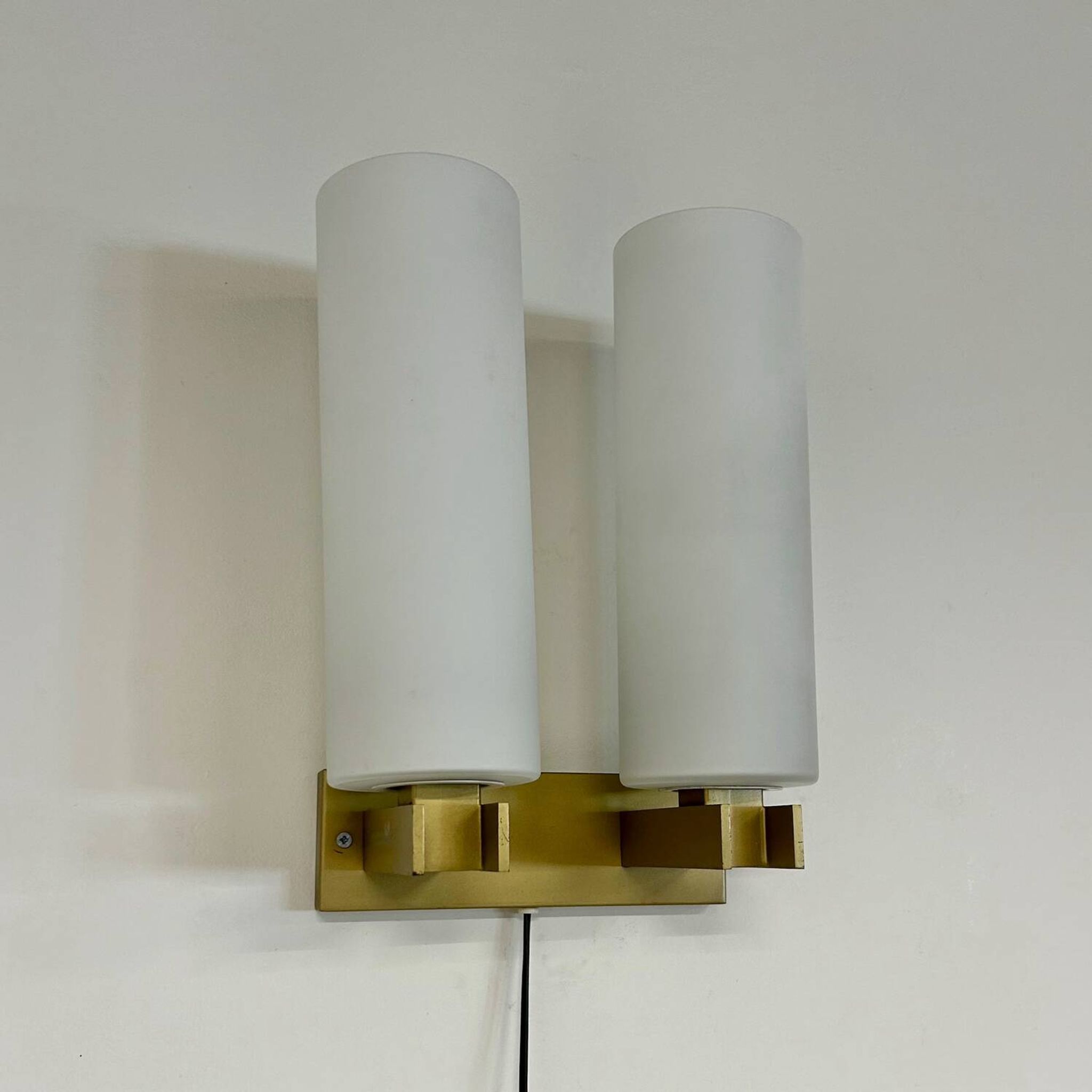 Opal glass Wall Lamp model C-1515/2 by Raak, 1960s | Mid-century Design