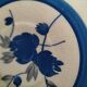 Rare Gien plate, Guy pattern – hand-painted blue decoration – late 19th century