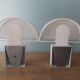 Pair of wall lamps, Olympus model, Harvey Guzzini, 70s