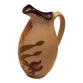 Pot  faience charolles  fleurs